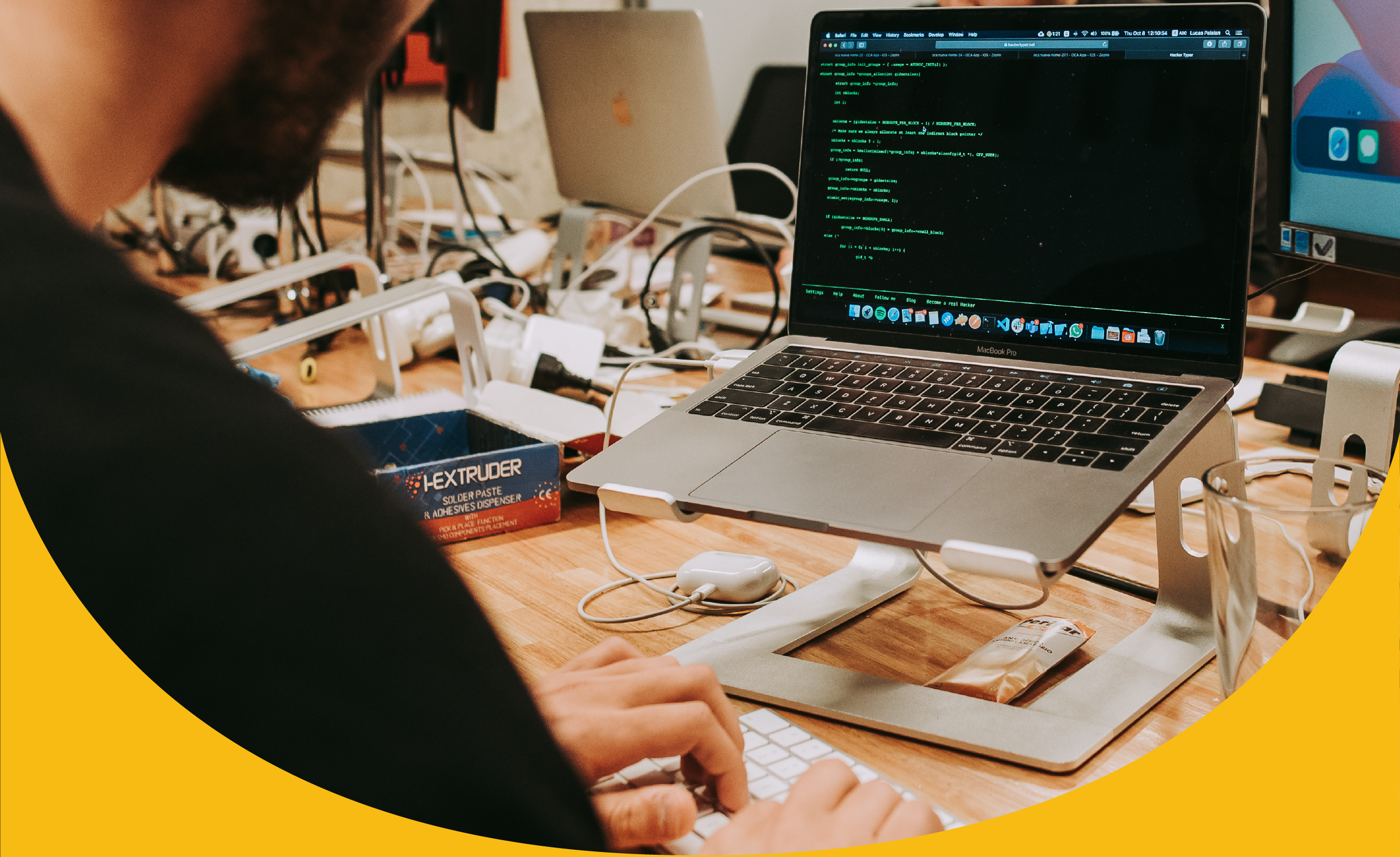 image of a man working with a PC